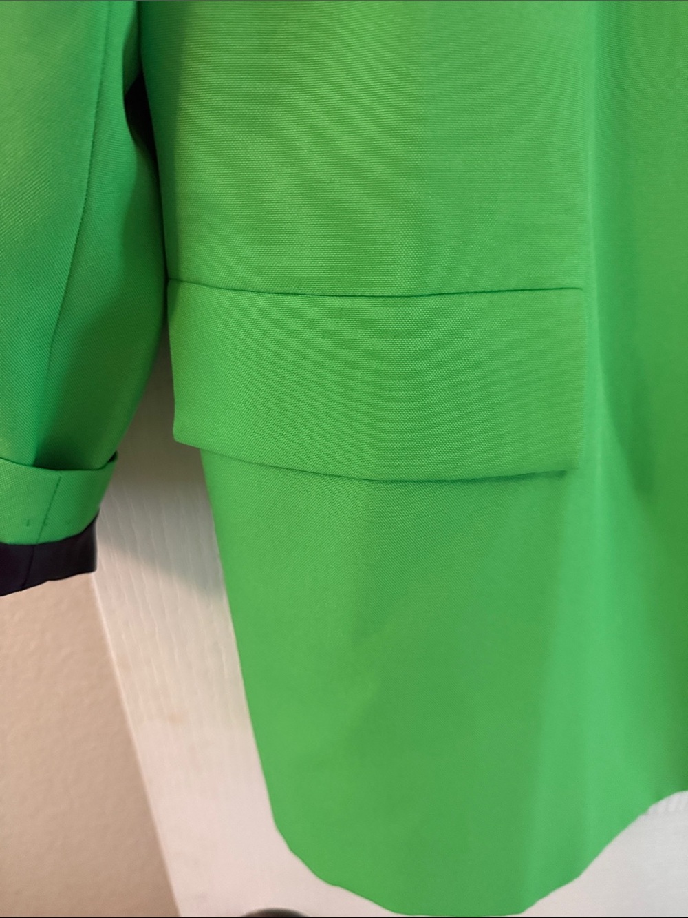ASOS Curve Lime Green Single-Button Blazer - Picture 2 of 6
